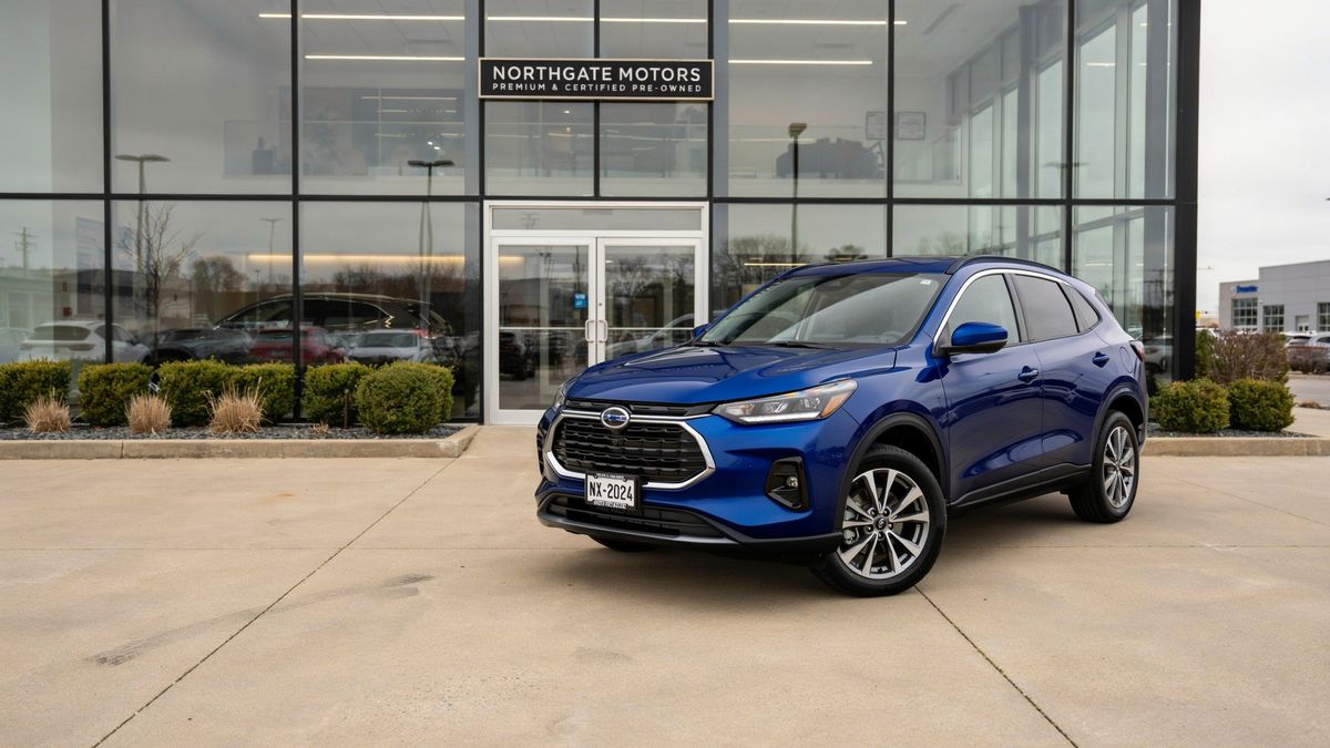 The SUV repainted metallic deep blue at high quality
