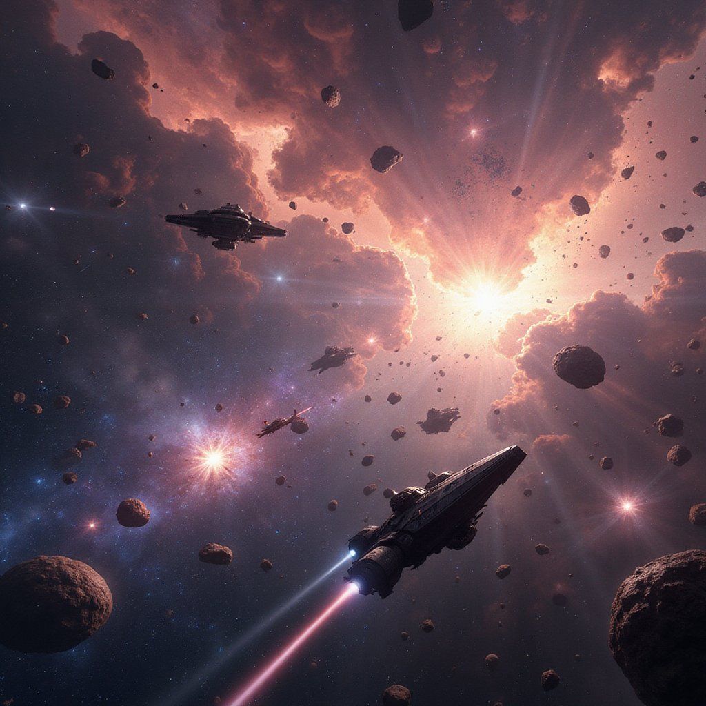 Sci-fi space battle, seed variation 3