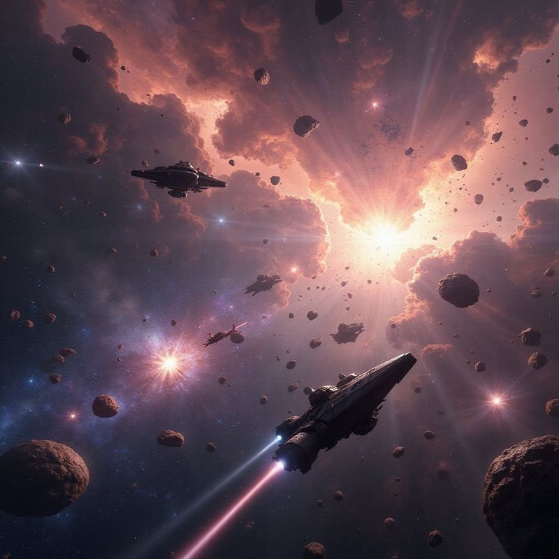 Sci-fi space battle, seed variation 3