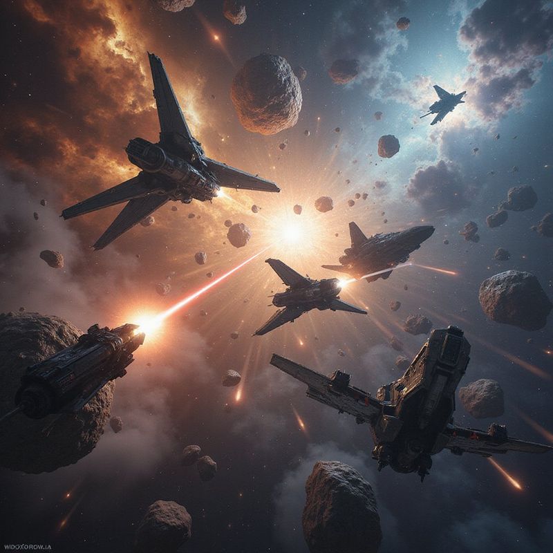 Sci-fi space battle, seed variation 5