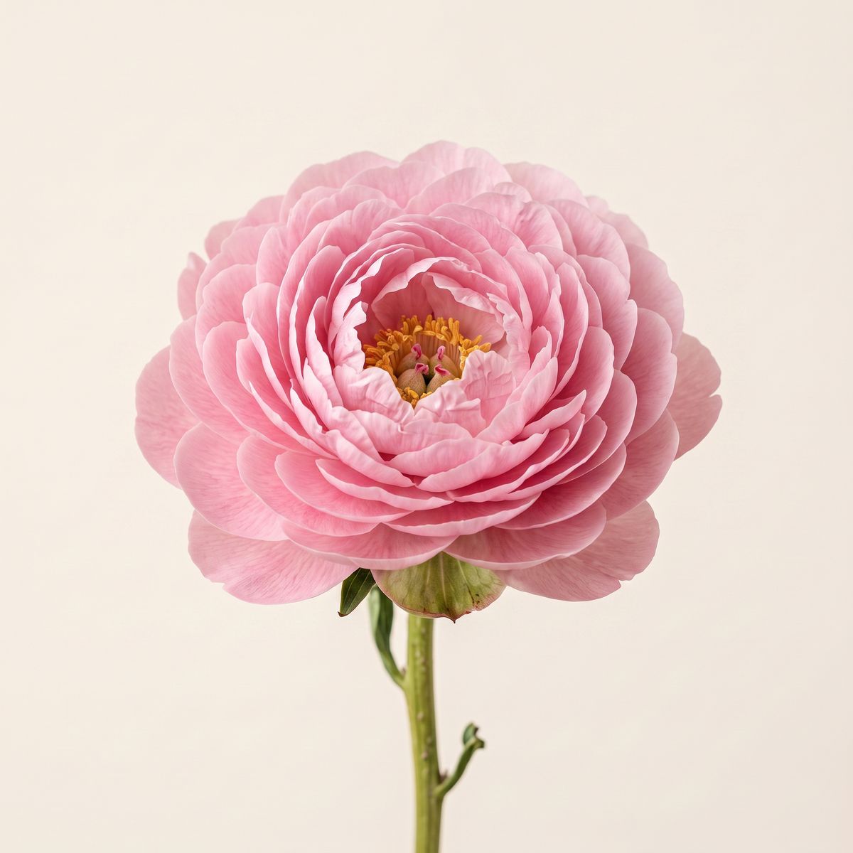 The same peony fully bloomed in the same framing